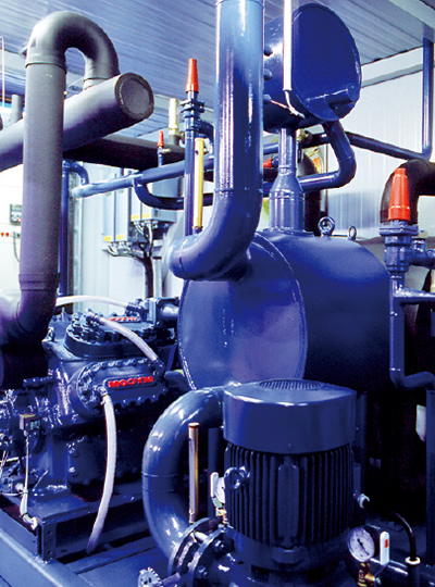 コンデンサー 450kW(アンモニア/エチレングリコール 35%)